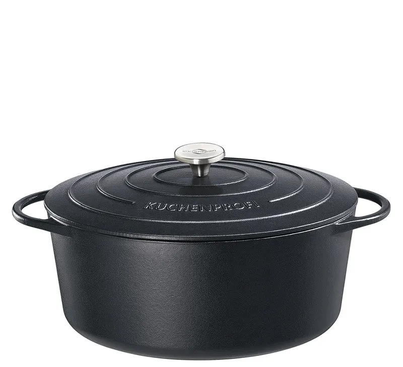 Bratentopf Provence oval 33 schwarz
