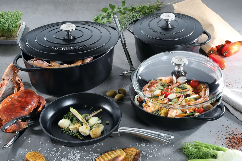 Bratentopf Provence oval 40 schwarz