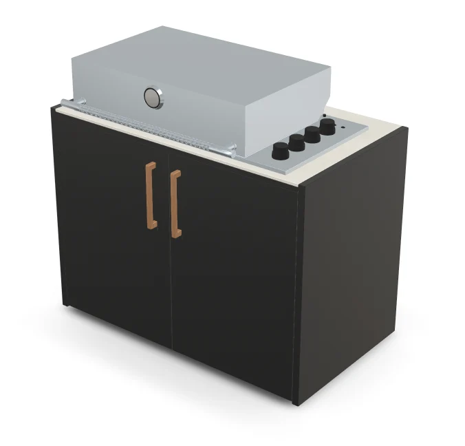 Brabura Box-Q 4-Brenner Edelstahl