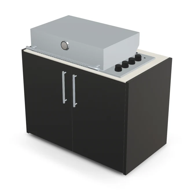 Brabura Box-Q 4-Brenner Edelstahl