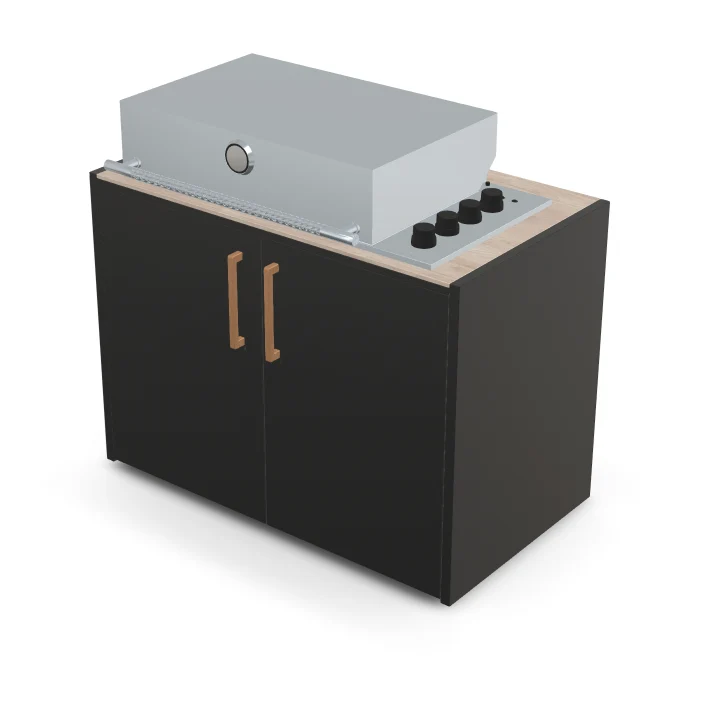 Brabura Box-Q 4-Brenner Edelstahl
