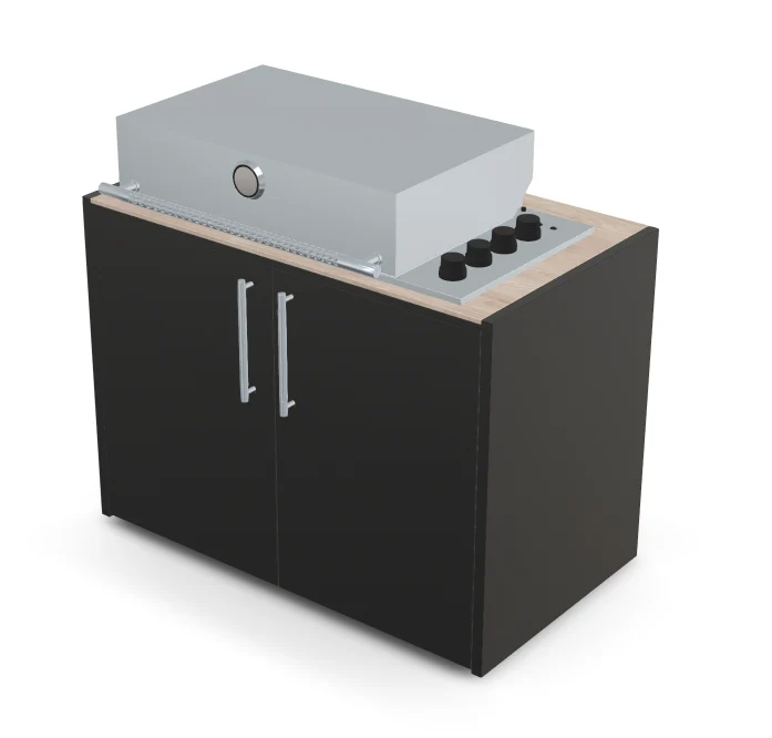 Brabura Box-Q 4-Brenner Edelstahl