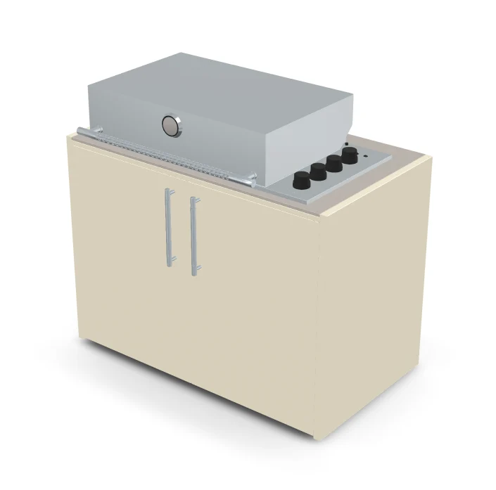 Brabura Box-Q 4-Brenner Edelstahl