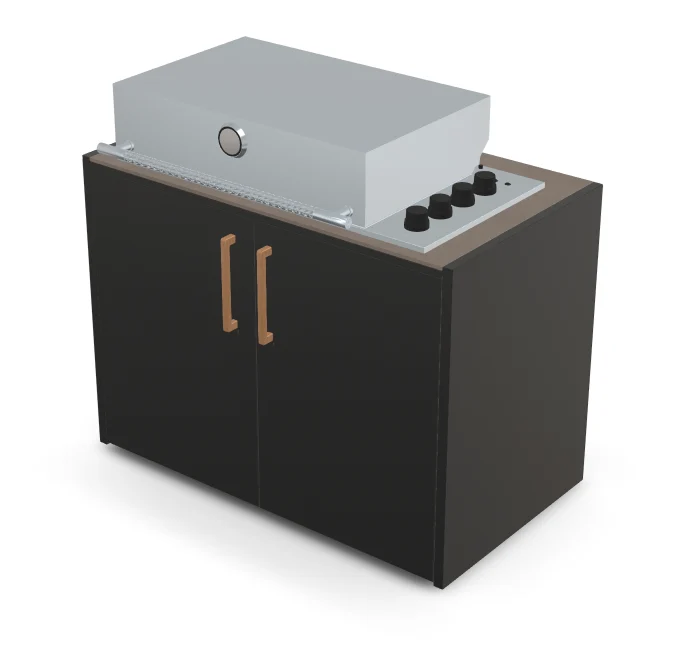 Brabura Box-Q 4-Brenner Edelstahl