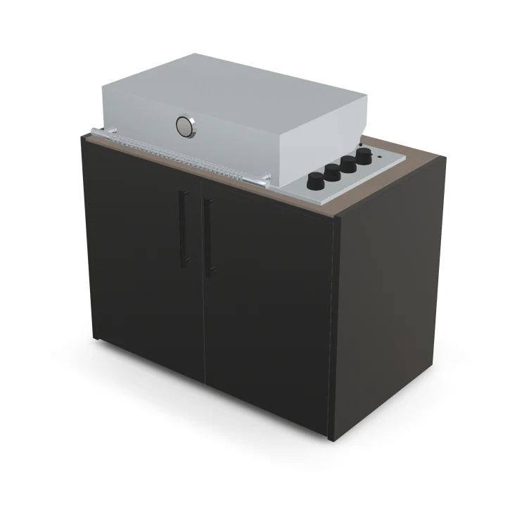 Brabura Box-Q 4-Brenner Edelstahl