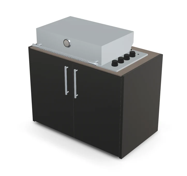 Brabura Box-Q 4-Brenner Edelstahl