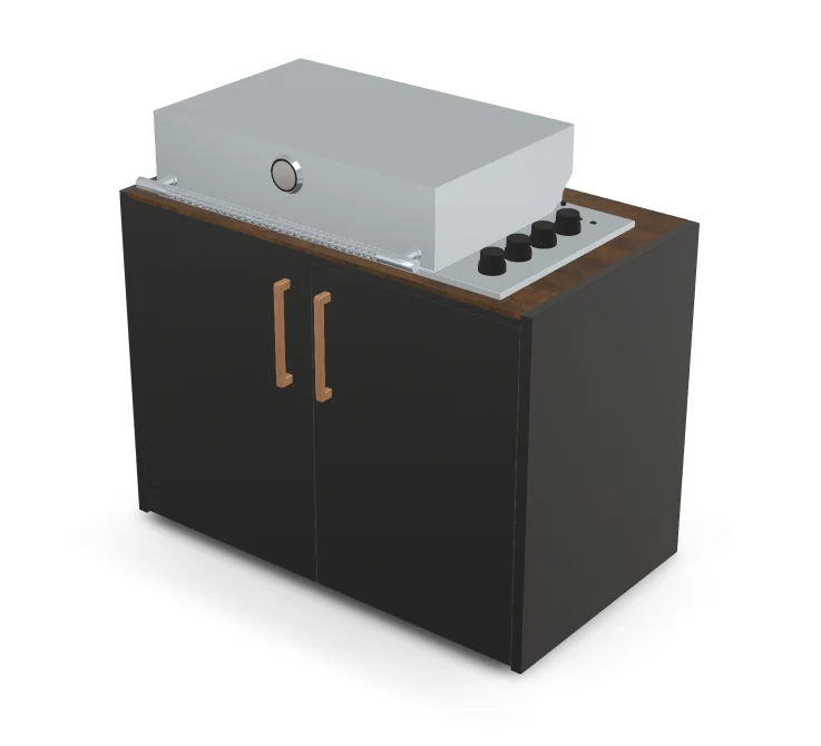 Brabura Box-Q 4-Brenner Edelstahl