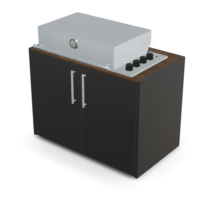 Brabura Box-Q 4-Brenner Edelstahl