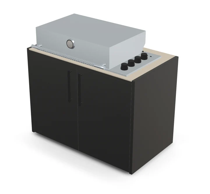 Brabura Box-Q 4-Brenner Edelstahl