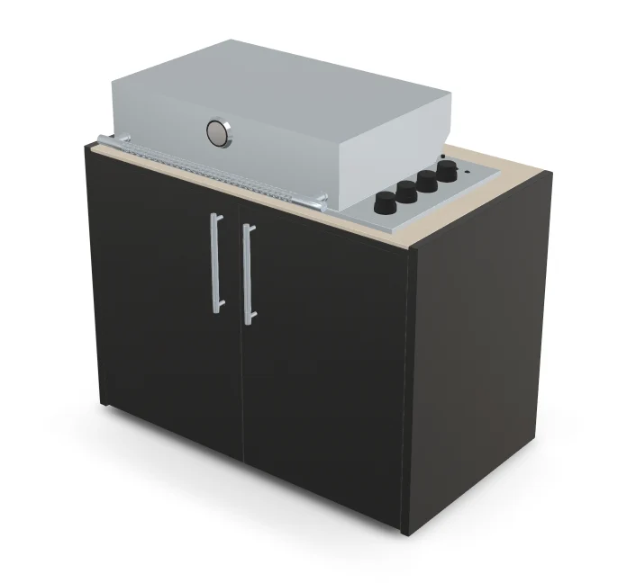 Brabura Box-Q 4-Brenner Edelstahl