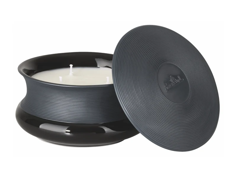 Rosenthal Viiva Duftkerze groß schwarz 8cm 2tlg