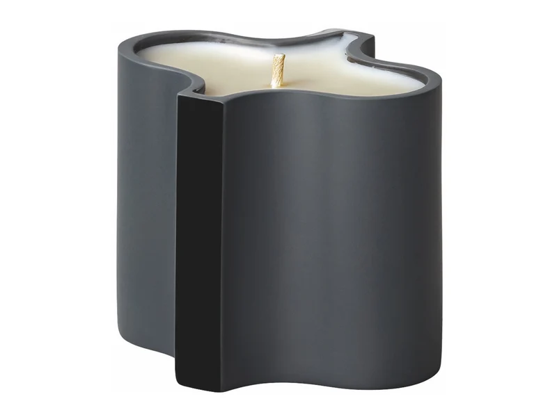 Rosenthal Ripple Duftkerze schwarz 8,4cm 1tlg