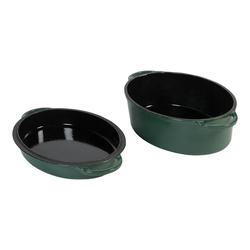 Big Green Egg Dutch Oven, Grün Oval
