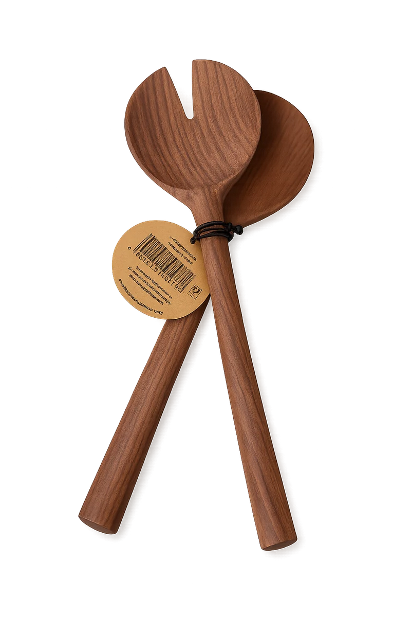 ASA wood Salatbesteck Eschenholz 28cm