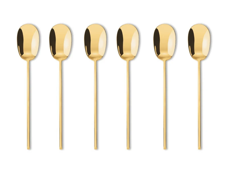 Sambonet 100 Mokkalöffel Set6 Edelstahl/PVD Gold