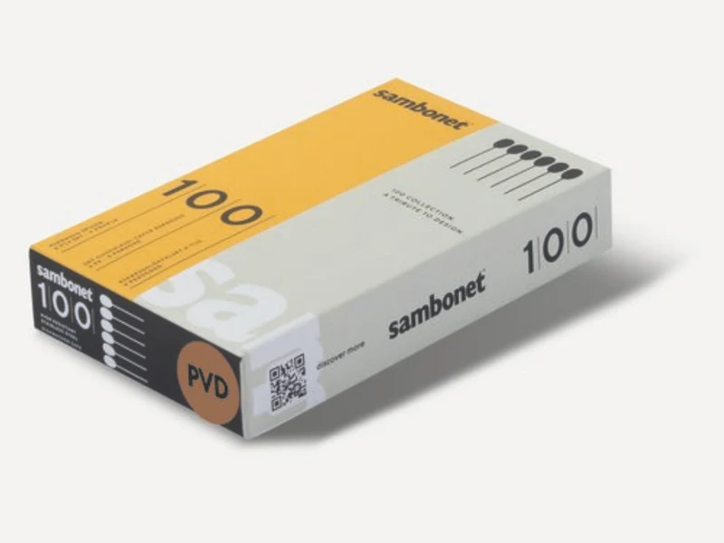 Sambonet 100 Mokkalöffel Set6 Edelstahl/PVD Gold