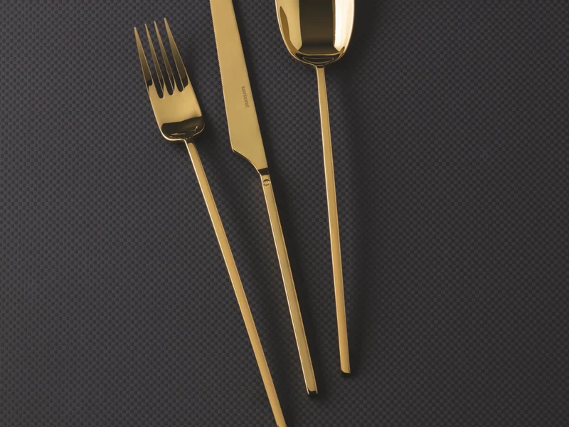 Sambonet 100 Kuchengabeln Set6 Edelstahl/PVD Gold