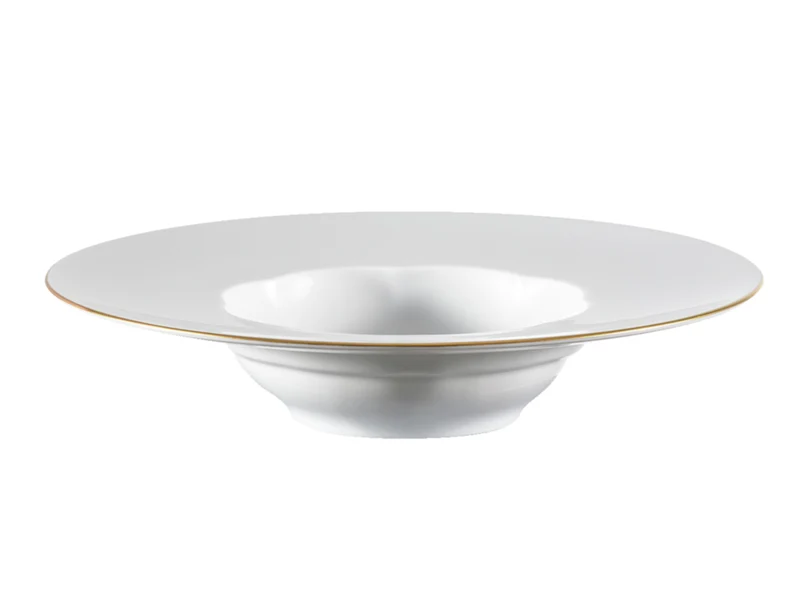 Rosenthal Sonetto Oro Gourmetteller tief weiß 28cm
