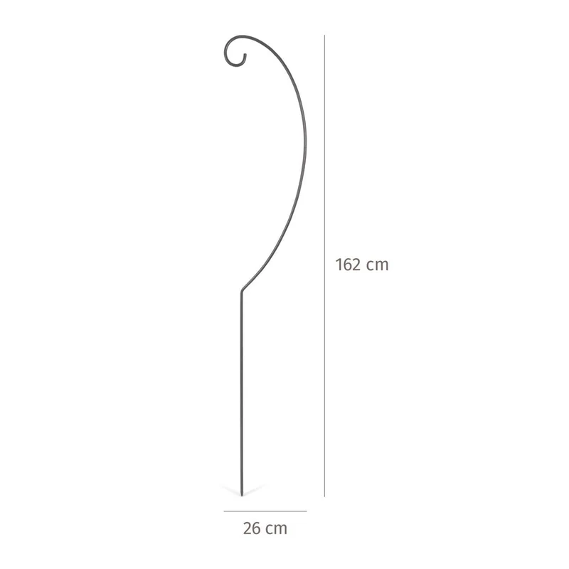 Feuerhand Laternenhalter für Baby Special 276, 162 cm lang, Stahl schwarz