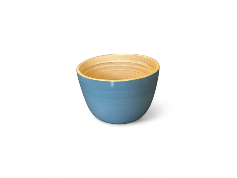 albert L. (punkt) Bambus-Schüssel taubenblau 15x10cm