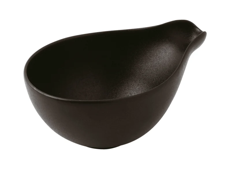 Rosenthal Arthur Krupp Stoneware Black Clay Schüssel 22,8x17,5cm