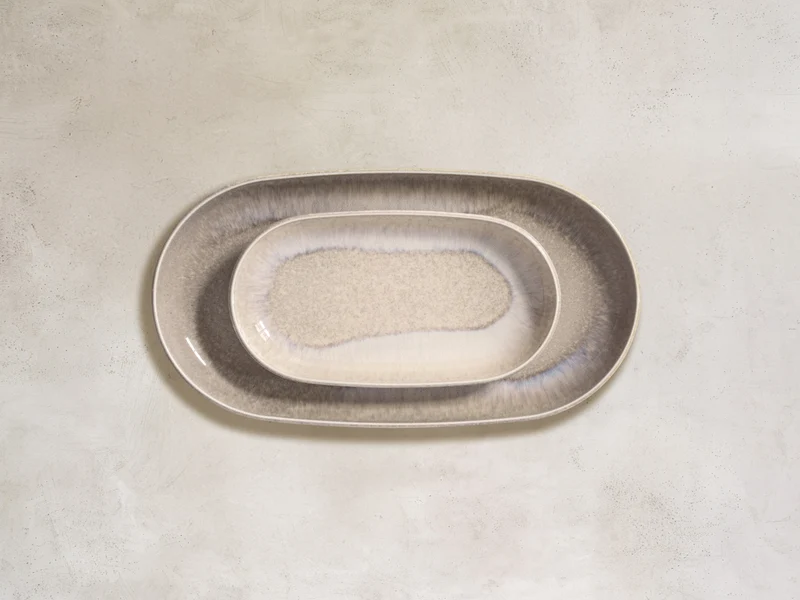 like. by Villeroy & Boch Perlemor Sand Servierplatte 34x20cm
