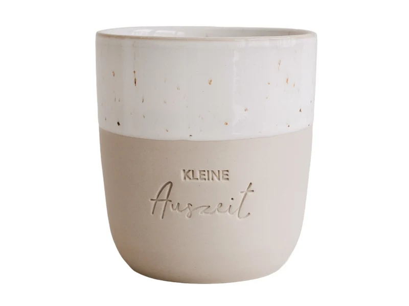 Eulenschnitt Becher Kleine Auszeit beige 0,32l