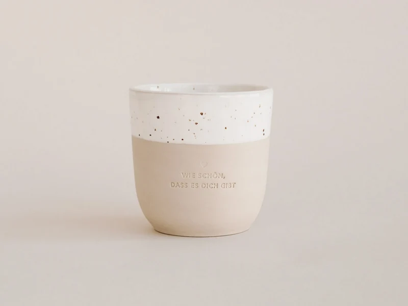 Eulenschnitt Becher Wie schön beige 0,32l