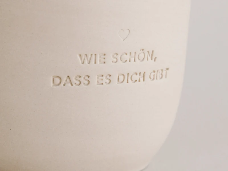Eulenschnitt Becher Wie schön beige 0,32l