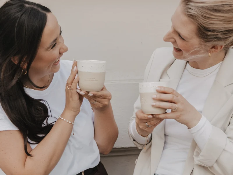 Eulenschnitt Becher Wie schön beige 0,32l