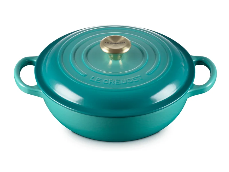 Le Creuset Stew Pot Signature rund bleu riviera 22cm