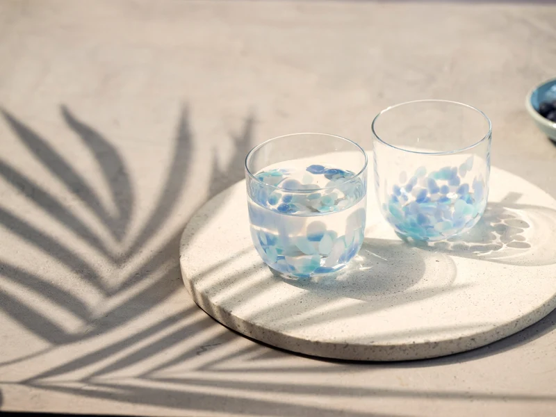 like. by Villeroy & Boch Like Confetti Aqua Wasserglas 0,2l 2erSet