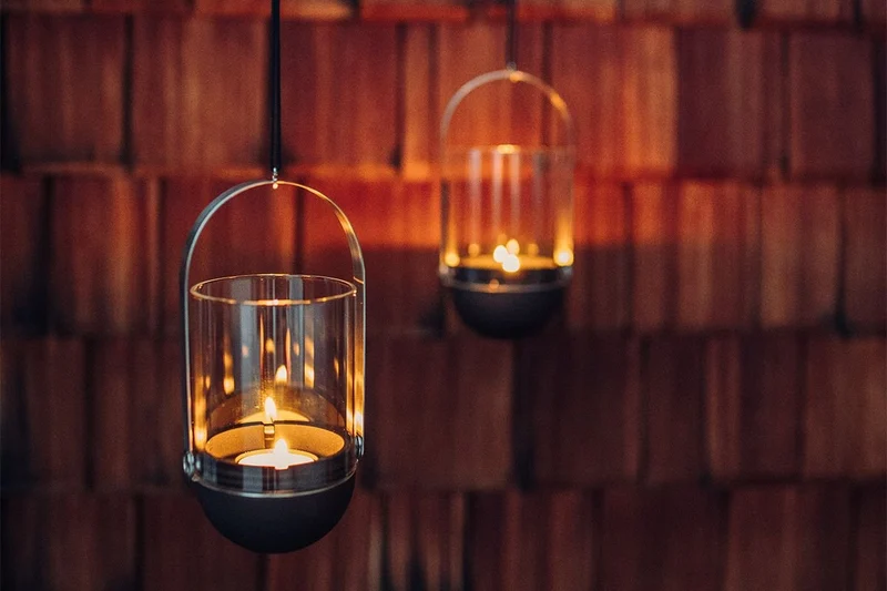 Höfats Windlicht schwarz GRAVITY CANDLE