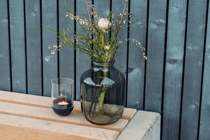 Höfats Windlicht schwarz GRAVITY CANDLE