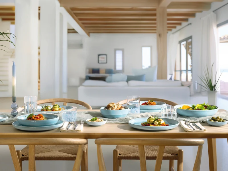 like. by Villeroy & Boch Perlemor Aqua Pastaschale 22cm