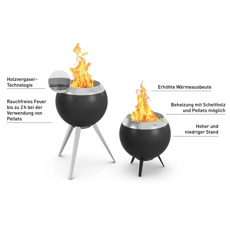 Höfats MOON 45 Feuerschale mit hohem Fuß