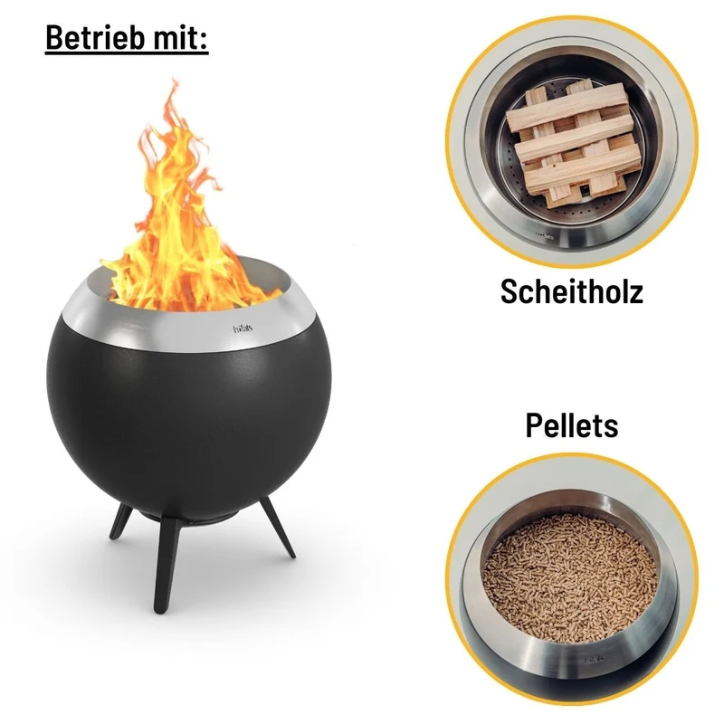 Höfats MOON 45 Feuerschale mit niedrigem Fuß