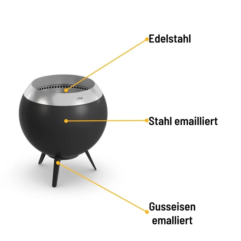 Höfats MOON 45 Feuerschale mit niedrigem Fuß
