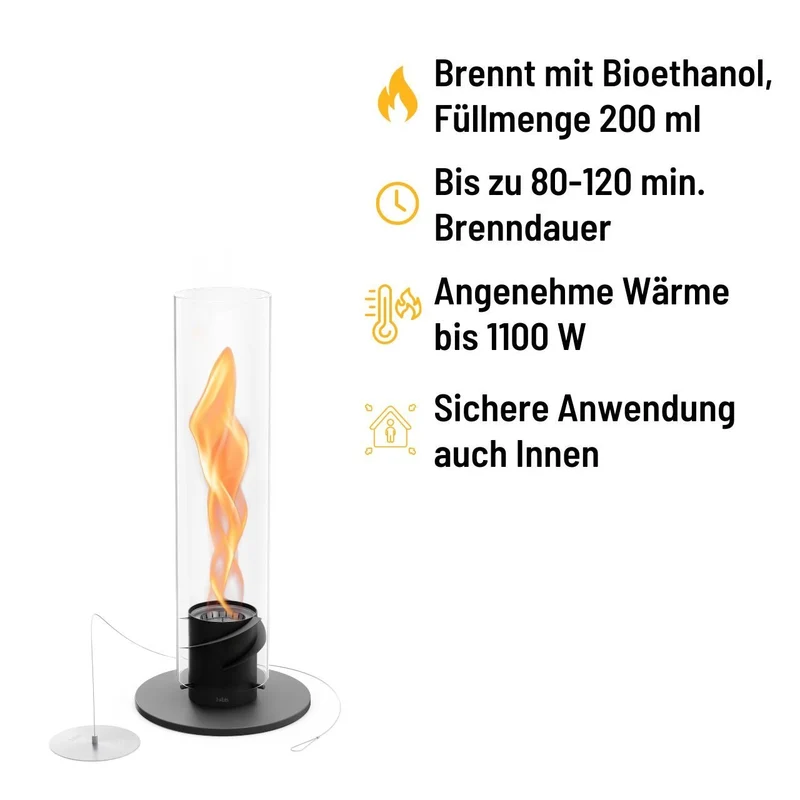 Höfats Spin 900 Tischfeuer schwarz
