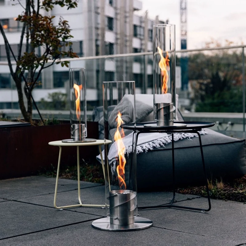 Höfats Spin 1200 Tischfeuer silber