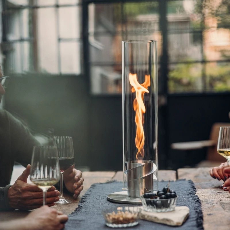 Höfats Spin 1200 Tischfeuer silber