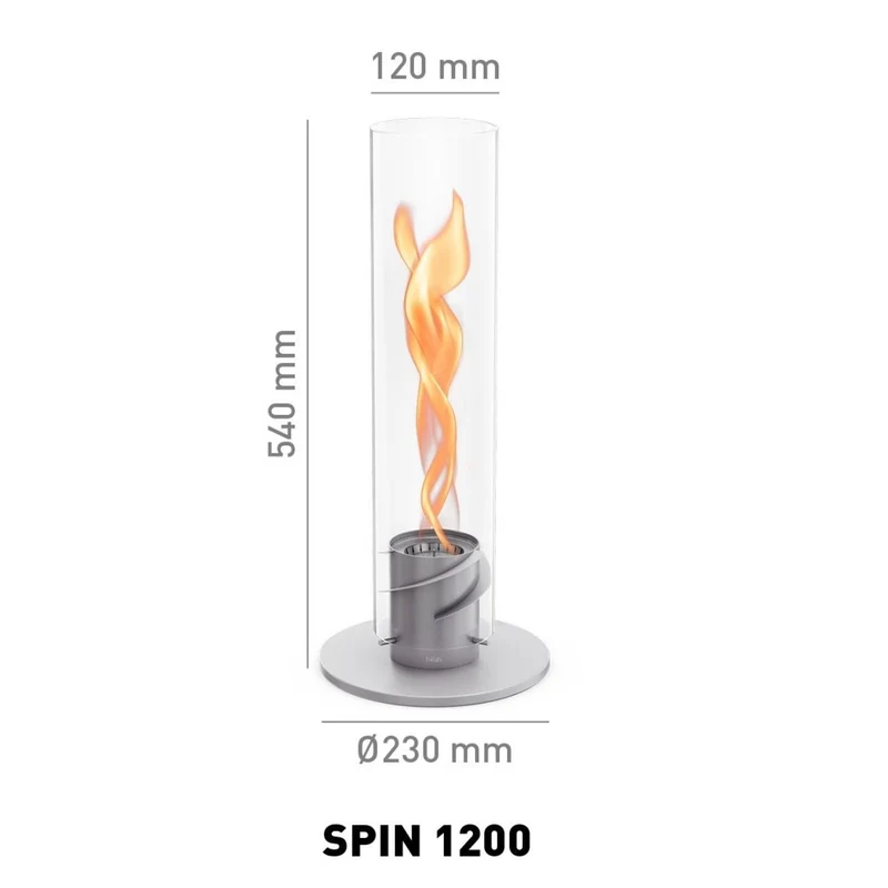 Höfats Spin 1200 Tischfeuer silber