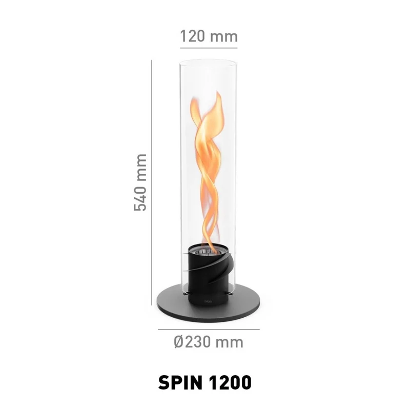 Höfats Spin 1200 Tischfeuer schwarz