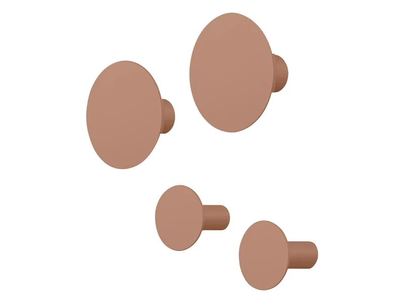 Blomus PONTO Wandhaken mocha mousse Set 4tlg