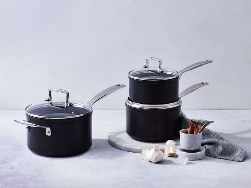 Le Creuset Aluminium-Antihaft Profitopf mit Glasdeckel rund 18cm