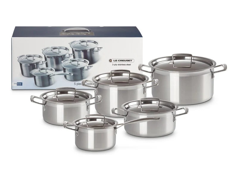 Le Creuset 3-ply Kochgeschirr-Set 5tlg