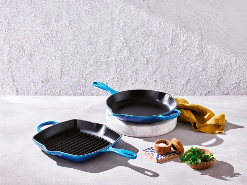 Le Creuset Brat- und Servierpfanne Signature rund azure 23cm