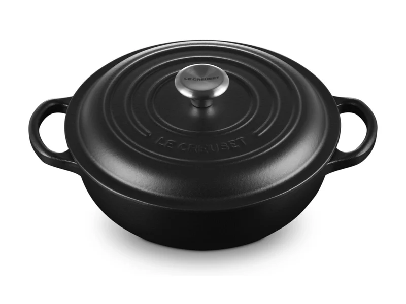 Le Creuset Stew Pot Signature rund schwarz matt 22cm