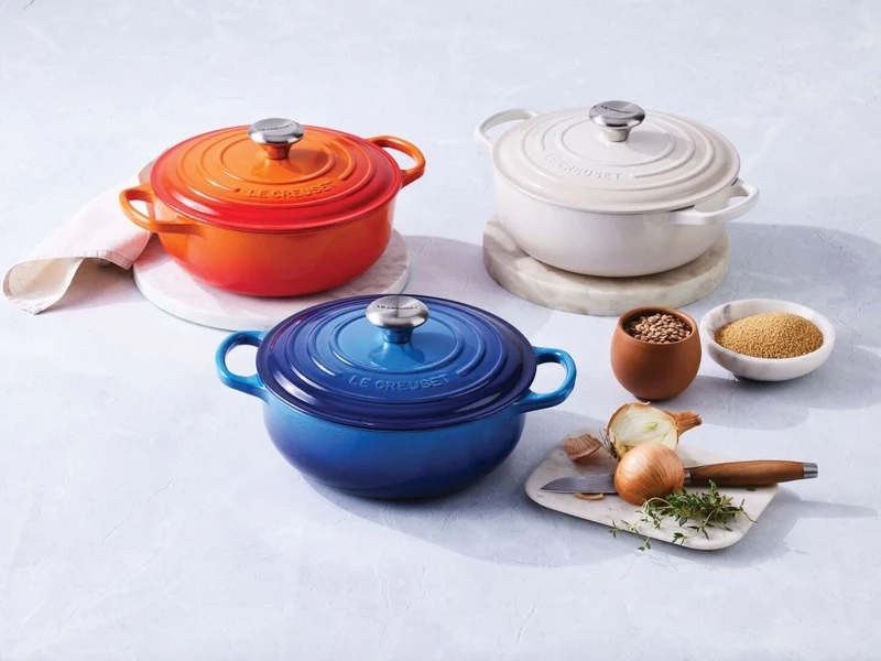 Le Creuset Sauteuse Signature rund azure 24cm