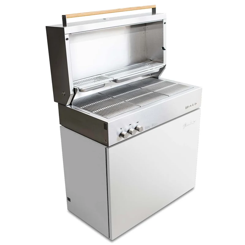 Flammkraft Gasgrill Block D Gen.5 Elfenbeinweiß